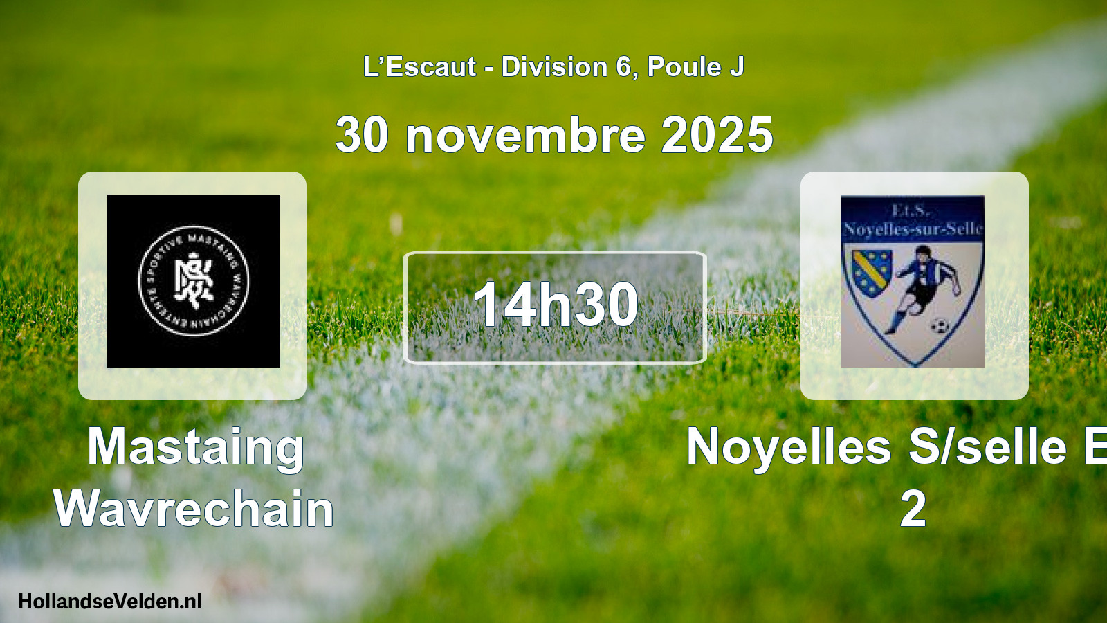 Geplande wedstrijd: Mastaing Wavrechain - Noyelles S/selle Es 2 (30 november 2025)