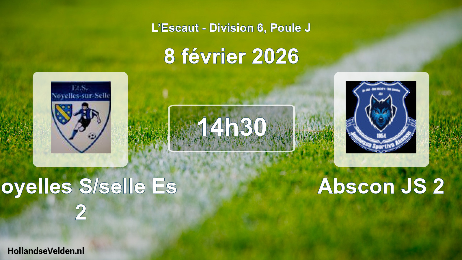 Match programmé: Noyelles S/selle Es 2 - Abscon JS 2 (8 février 2026)