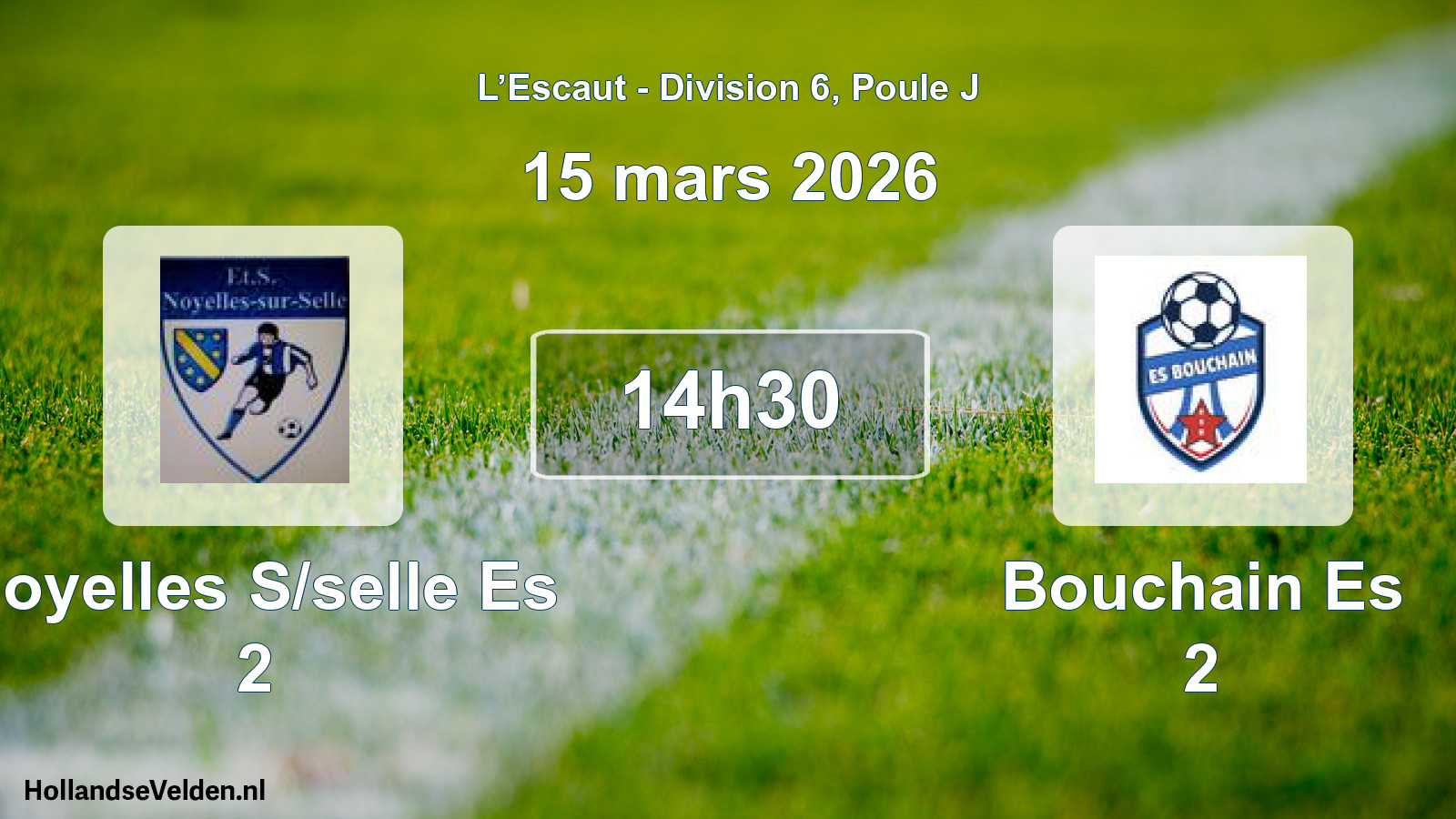Match programmé: Noyelles S/selle Es 2 - Bouchain Es 2 (15 mars 2026)