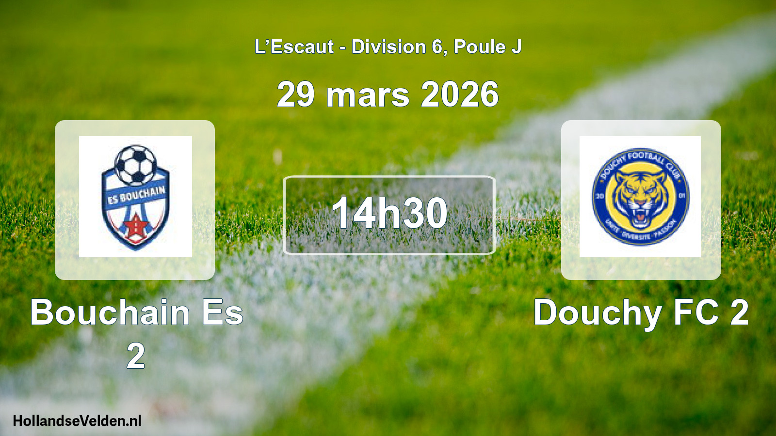 Match programmé: Bouchain Es 2 - Douchy FC 2 (29 mars 2026)
