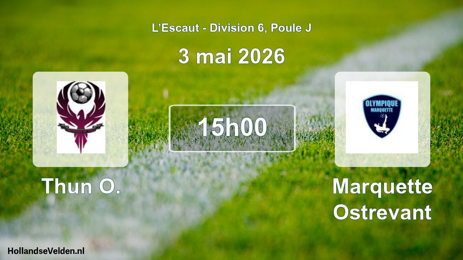 Geplande wedstrijd: Thun O. - Marquette Ostrevant (3 mei 2026)