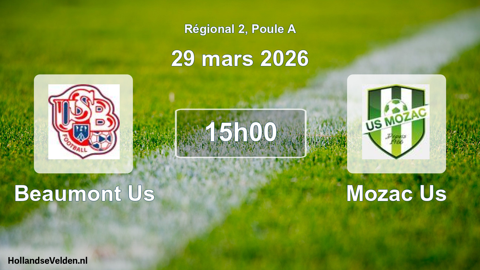 Scheduled Match: Beaumont Us - Mozac Us (29 March 2026)