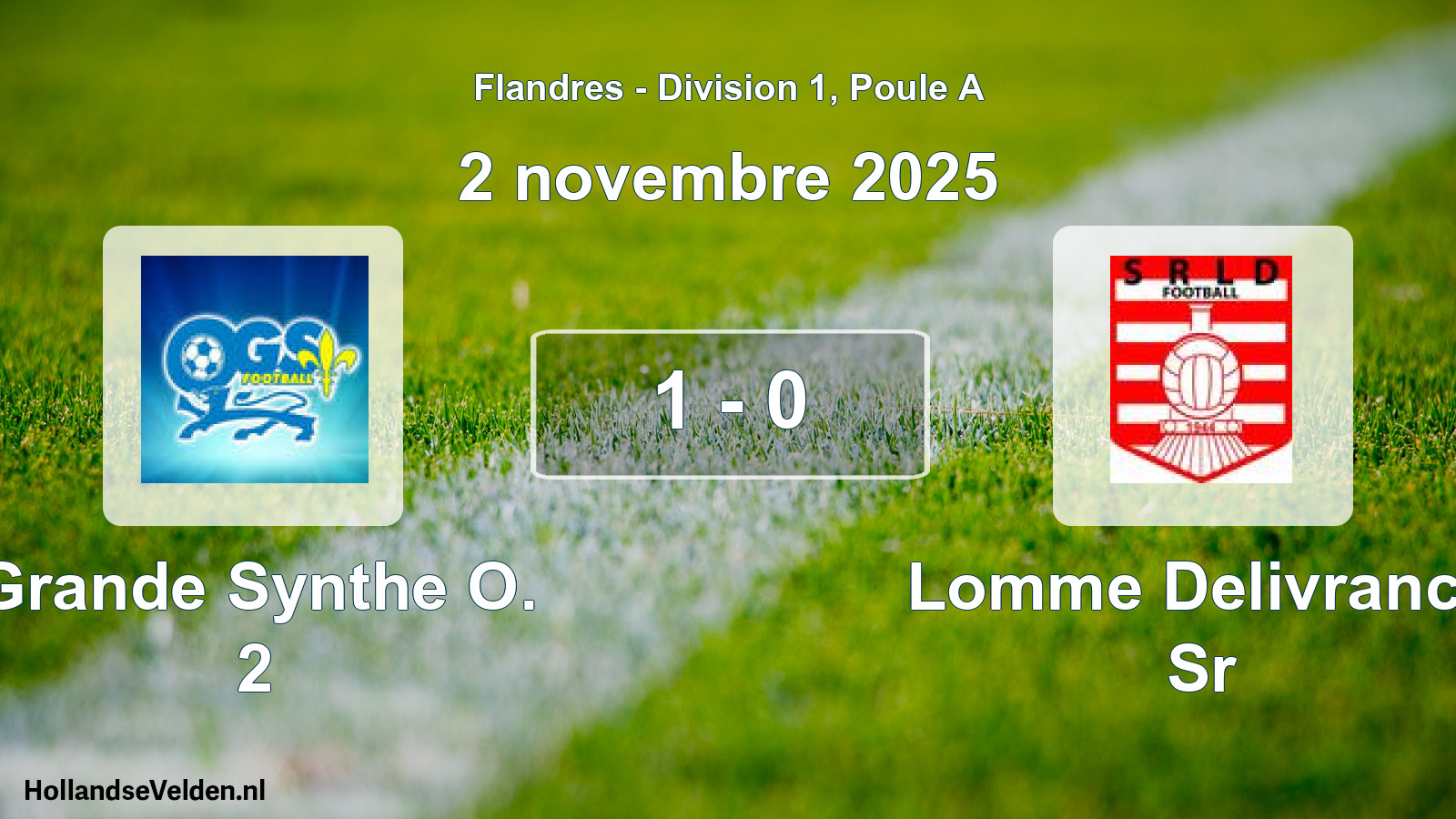 Gespeelde wedstrijd: Grande Synthe O. 2 - Lomme Delivrance Sr 1 - 0 (2 november 2025)