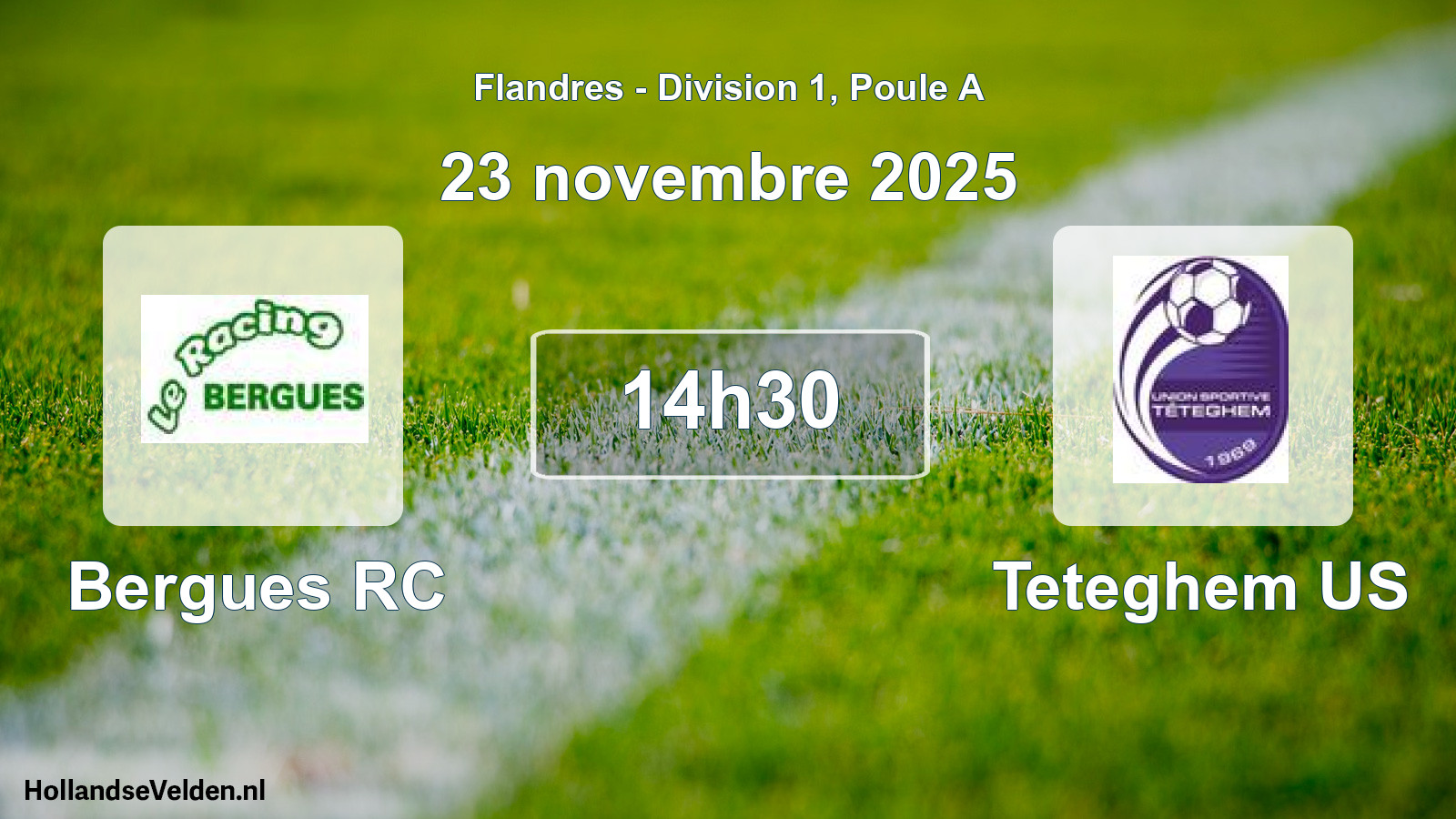 Match programmé: Bergues RC - Teteghem US (23 novembre 2025)