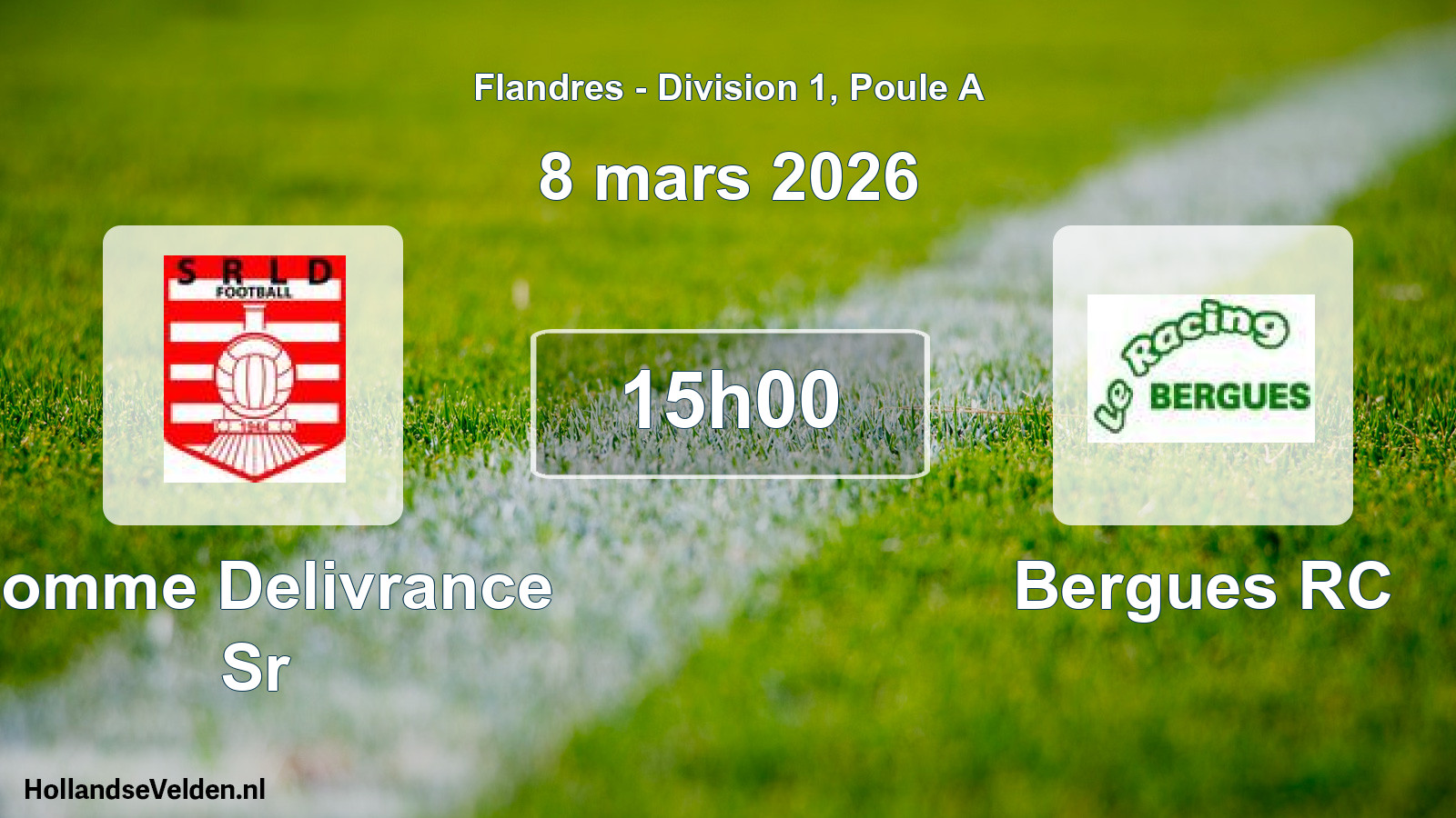 Geplande wedstrijd: Lomme Delivrance Sr - Bergues RC (8 maart 2026)