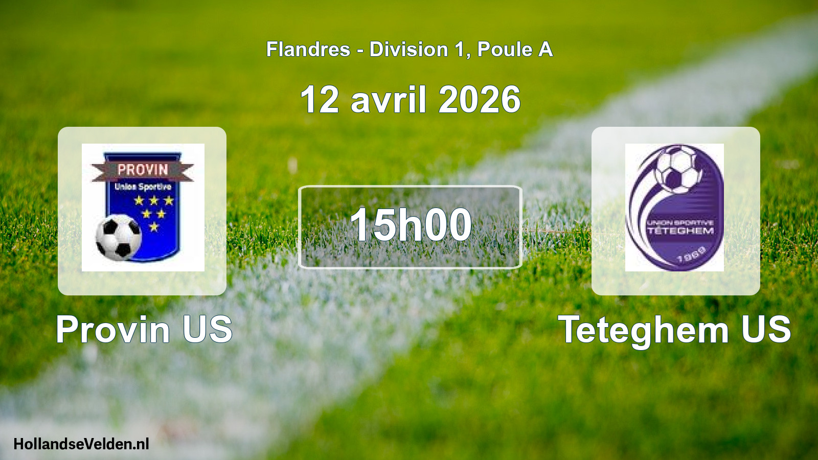 Match programmé: Provin US - Teteghem US (12 avril 2026)