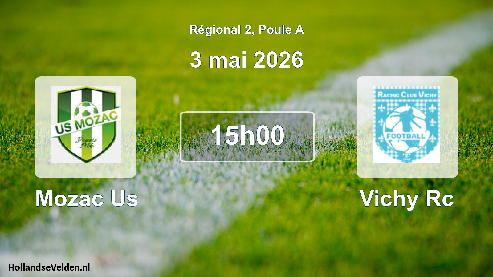 Geplande wedstrijd: Mozac Us - Vichy Rc (3 mai 2026)
