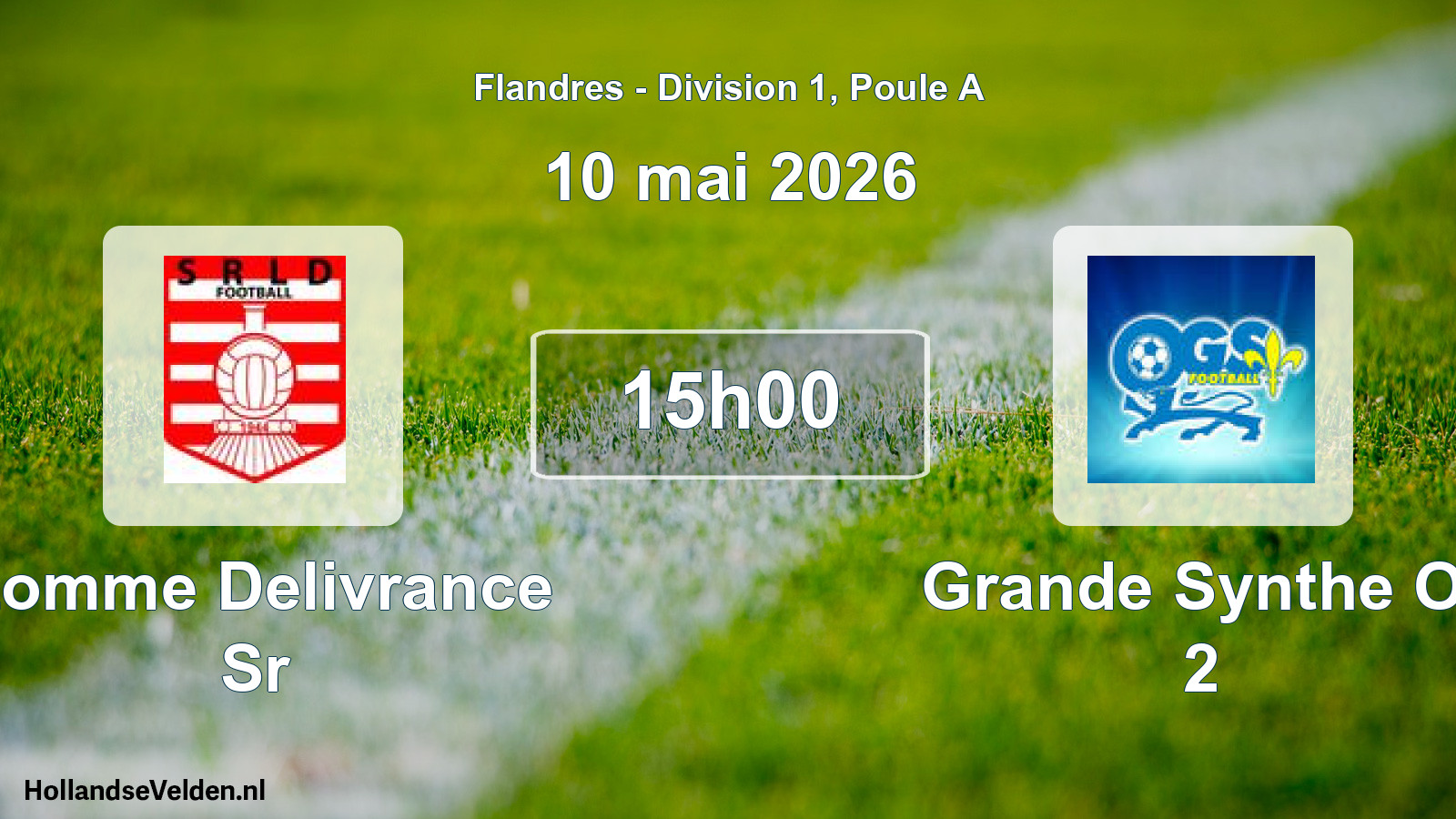 Match programmé: Lomme Delivrance Sr - Grande Synthe O. 2 (10 mai 2026)