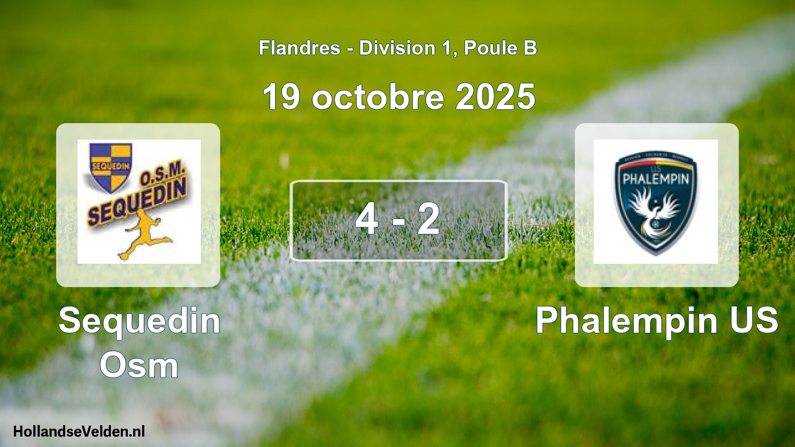 Match joué: Sequedin Osm - Phalempin US 4 - 2 (19 octobre 2025)