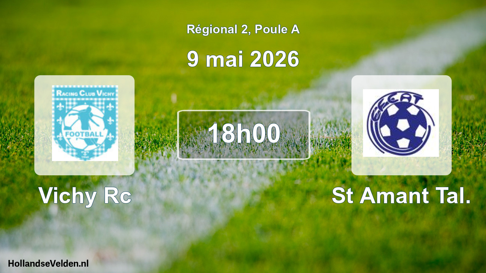 Scheduled Match: Vichy Rc - St Amant Tal. (9 May 2026)