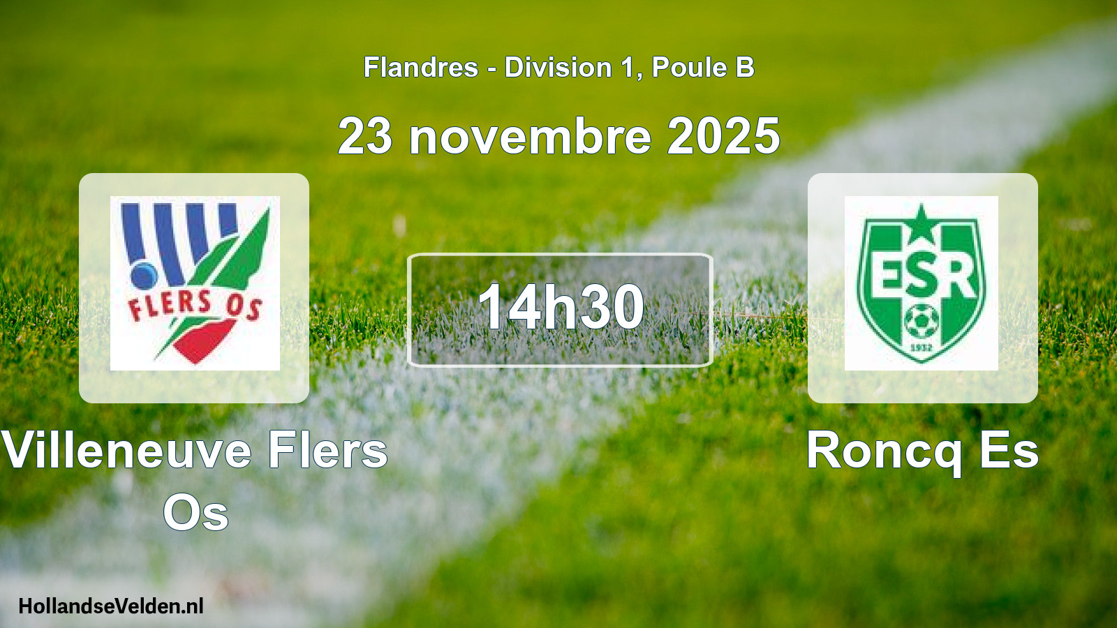 Scheduled Match: Villeneuve Flers Os - Roncq Es (23 November 2025)