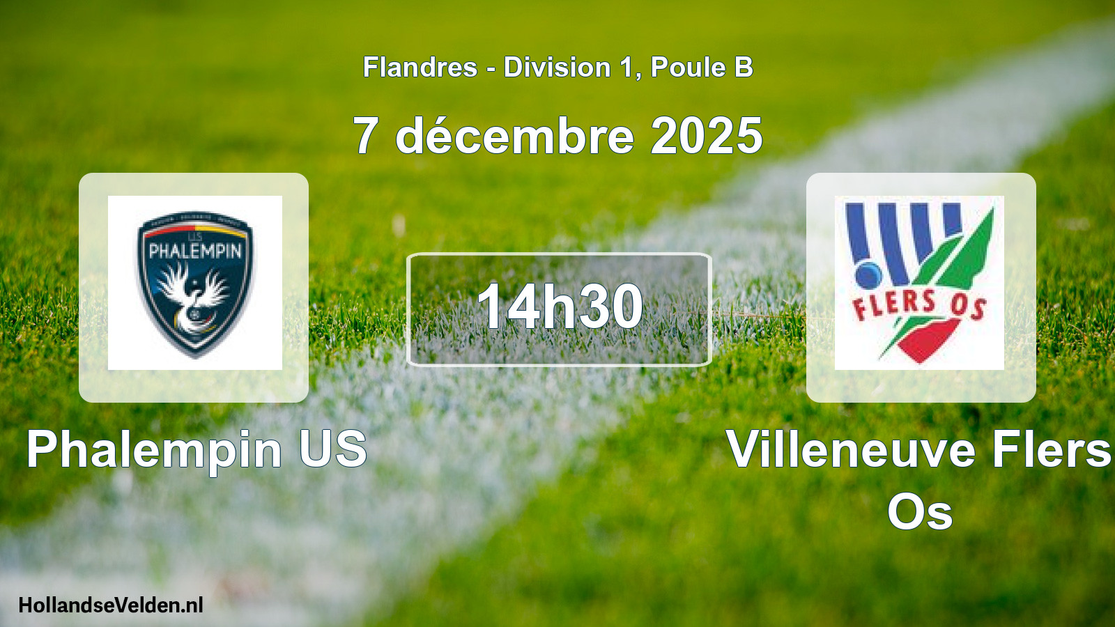 Match programmé: Phalempin US - Villeneuve Flers Os (7 décembre 2025)