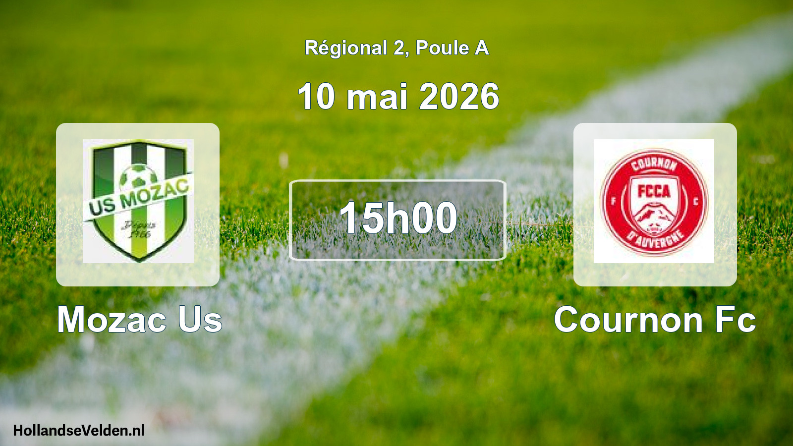 Scheduled Match: Mozac Us - Cournon Fc (10 May 2026)