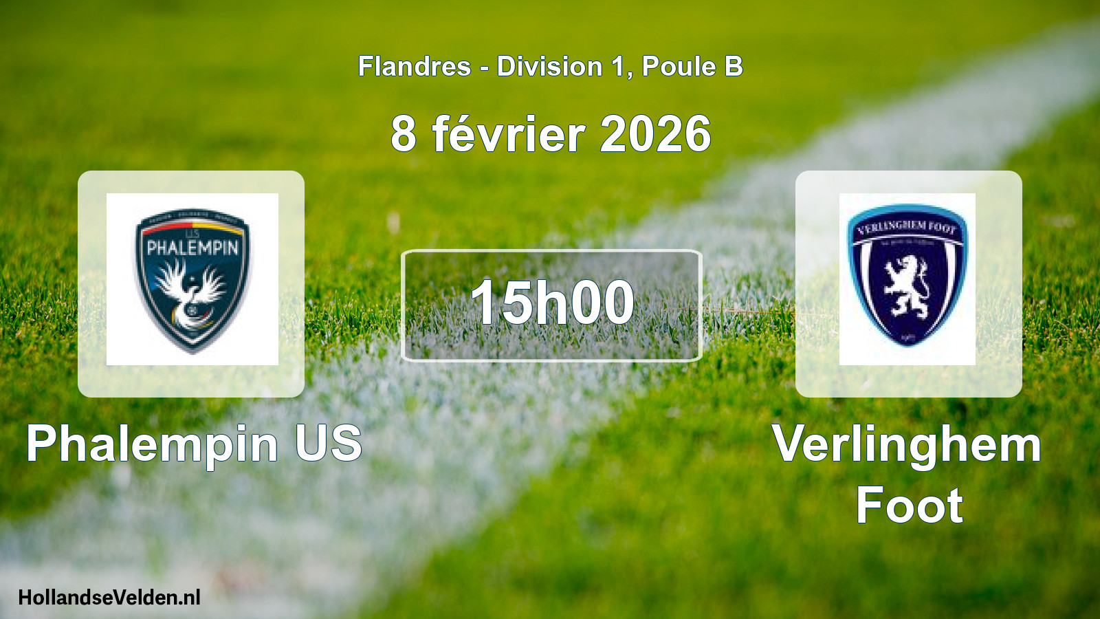 Match programmé: Phalempin US - Verlinghem Foot (8 février 2026)