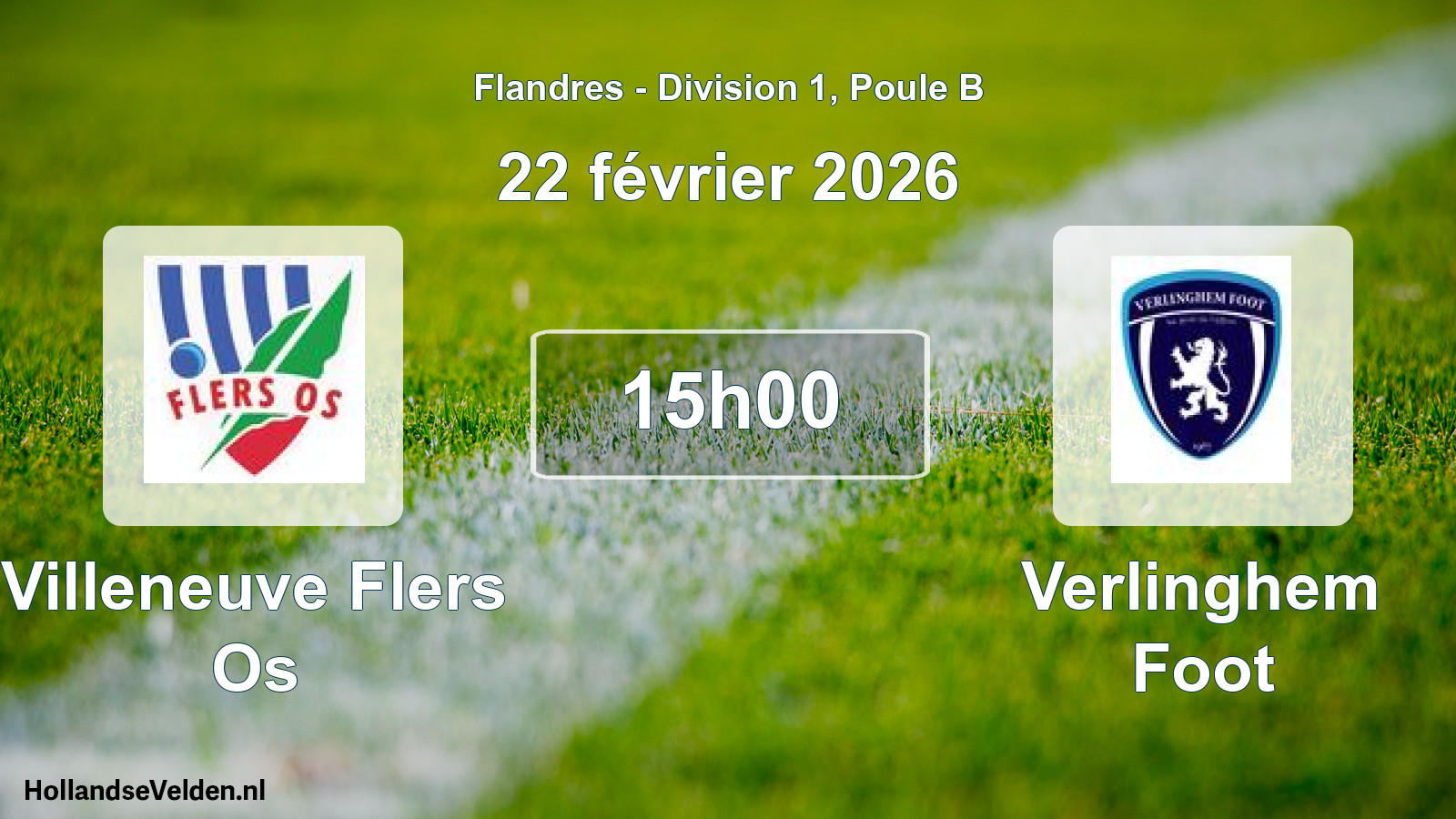 Geplande wedstrijd: Villeneuve Flers Os - Verlinghem Foot (22 februari 2026)