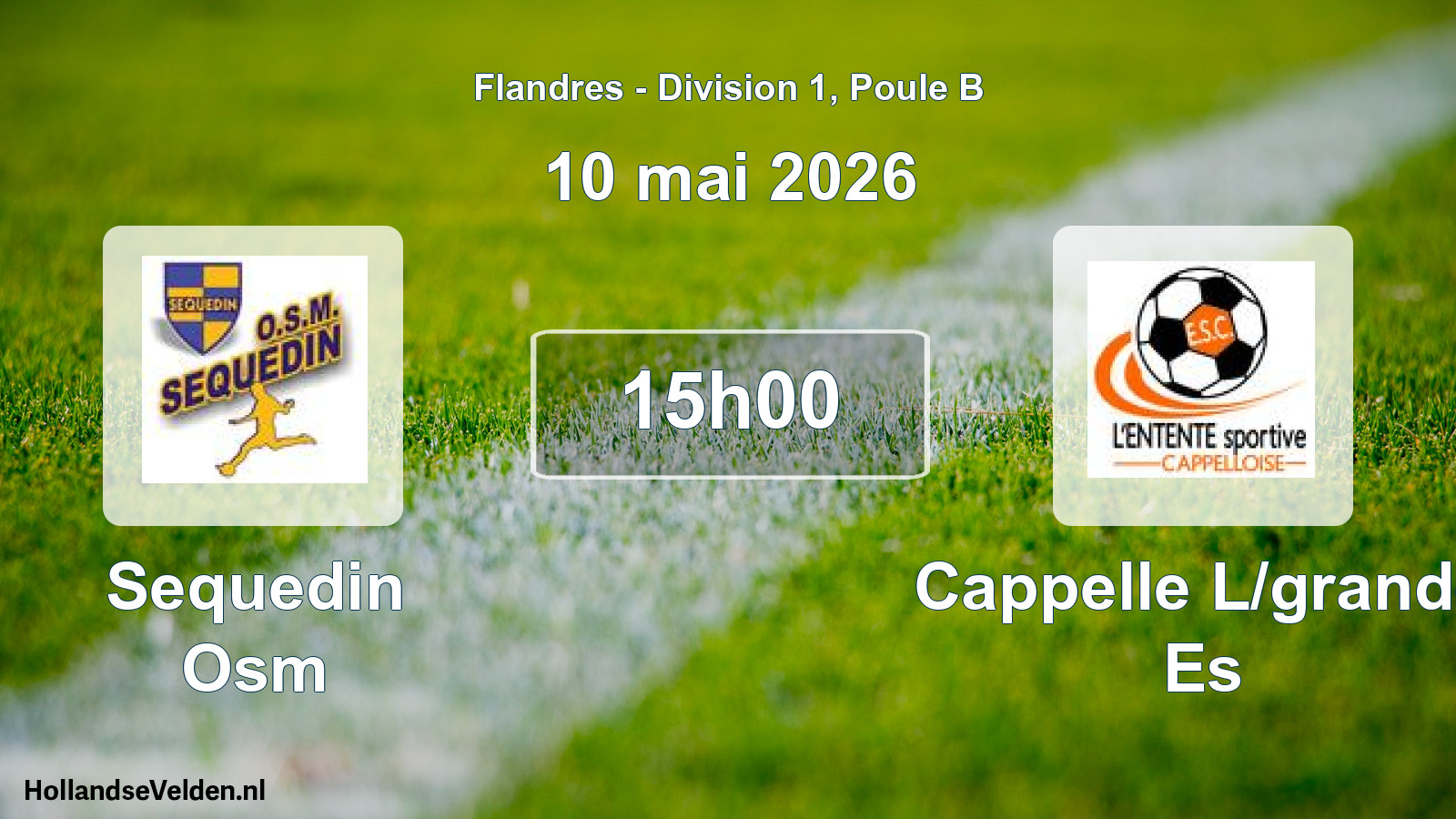 Match programmé: Sequedin Osm - Cappelle L/grande Es (10 mai 2026)