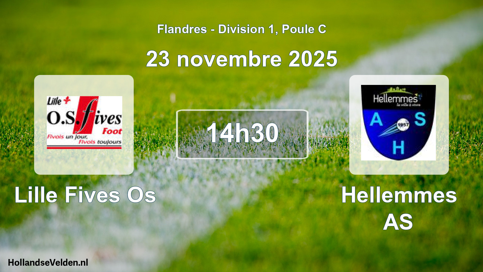 Geplande wedstrijd: Lille Fives Os - Hellemmes AS (23 november 2025)