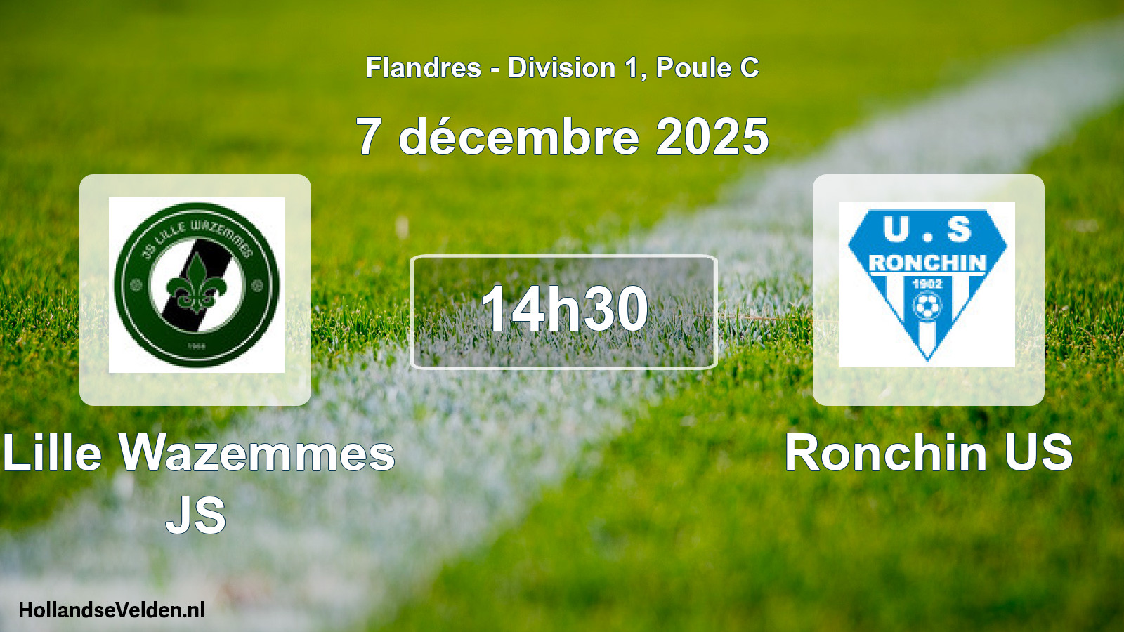 Match programmé: Lille Wazemmes JS - Ronchin US (7 décembre 2025)