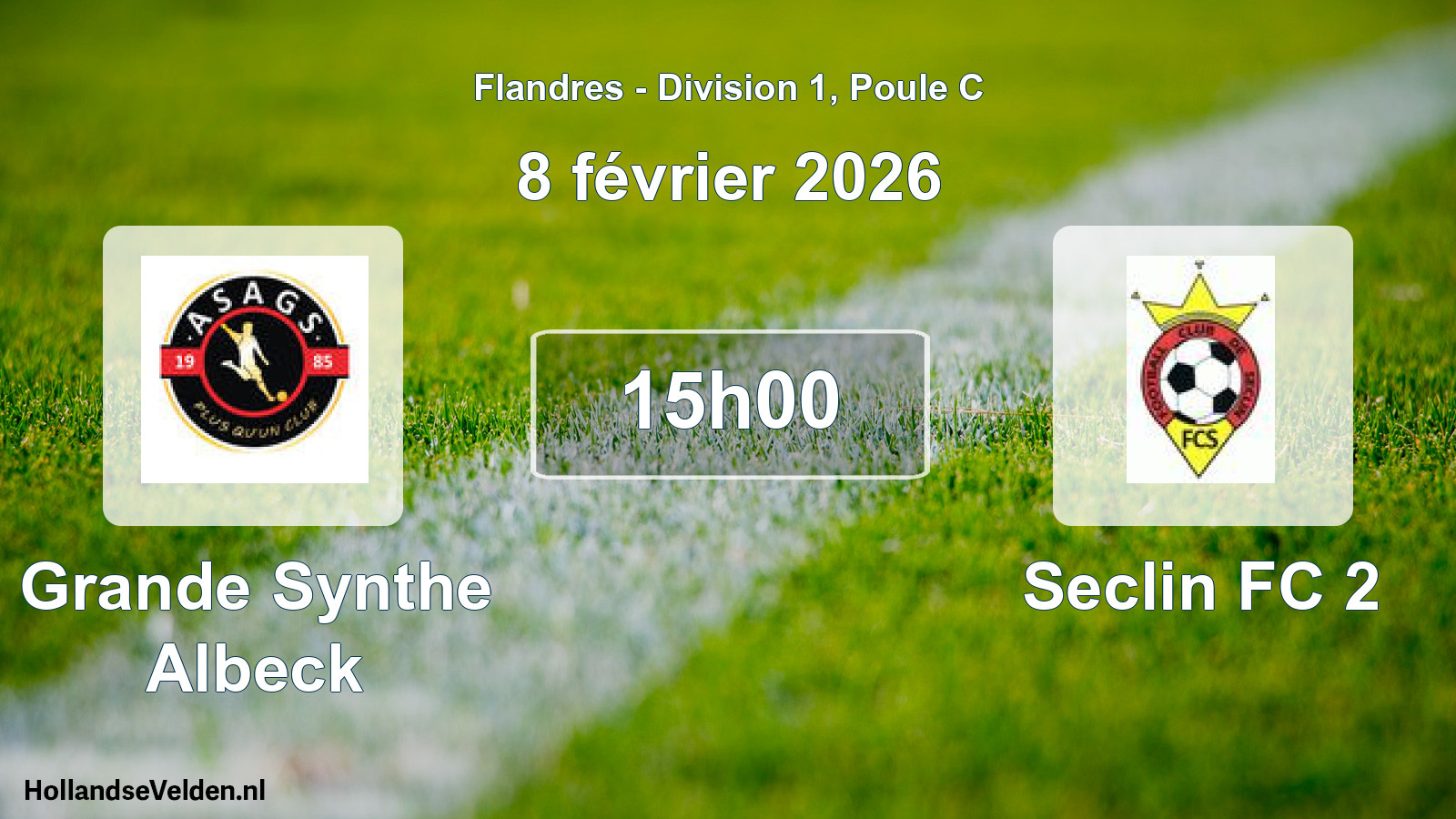 Scheduled Match: Grande Synthe Albeck - Seclin FC 2 (8 February 2026)