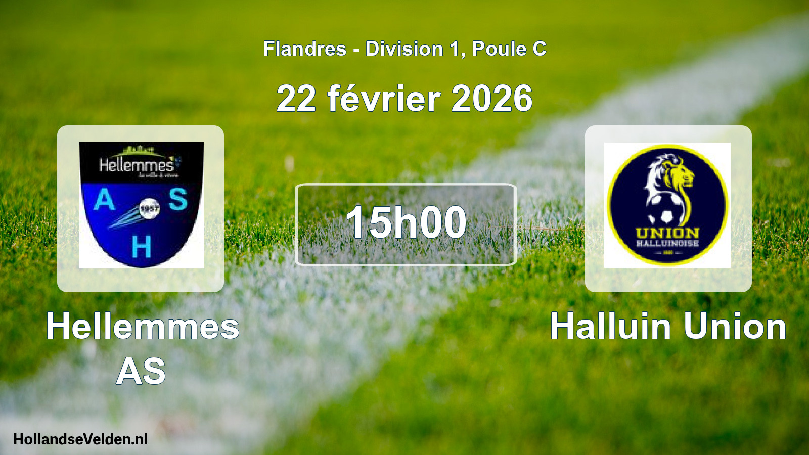 Scheduled Match: Hellemmes AS - Halluin Union (22 February 2026)