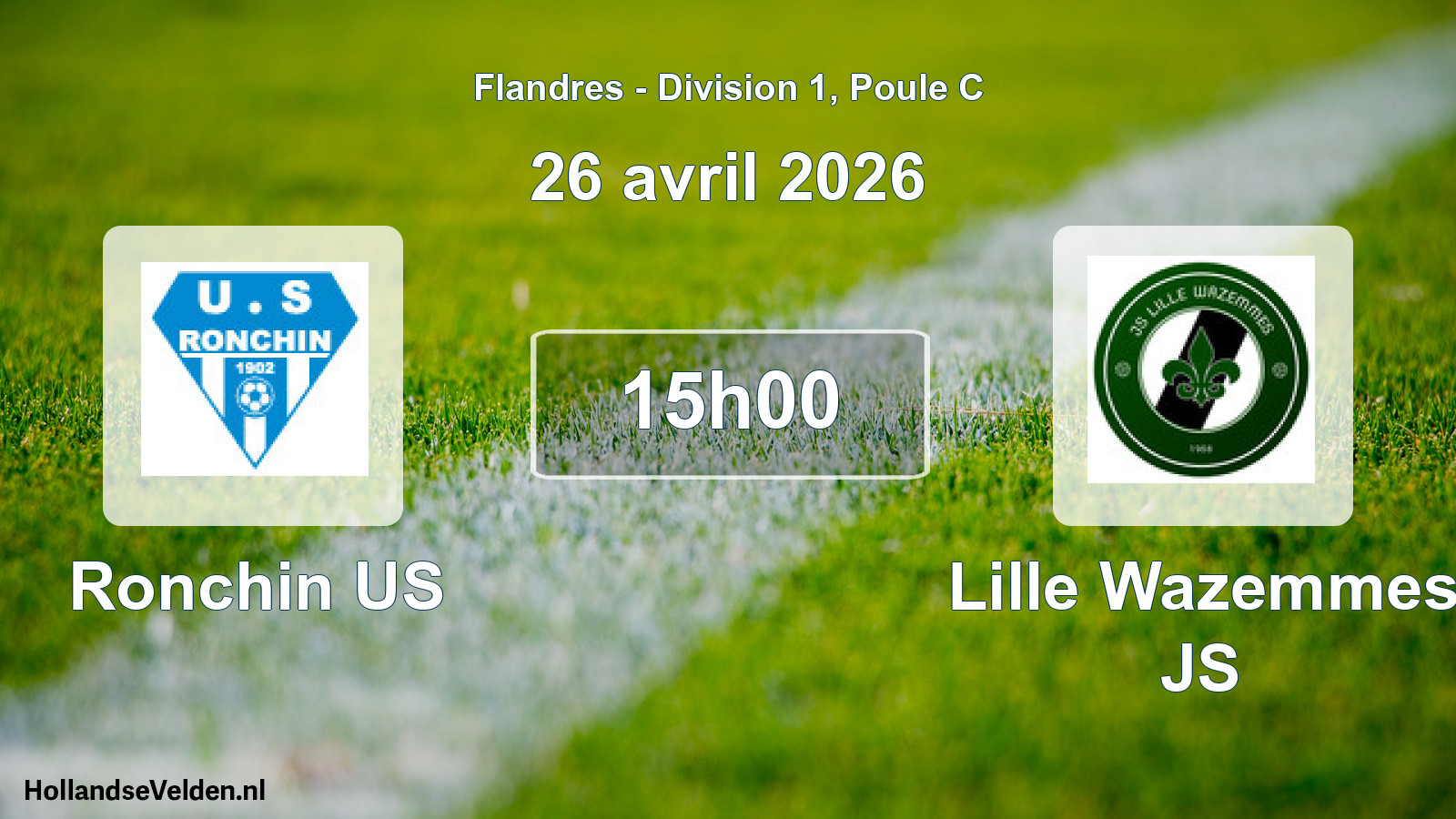 Scheduled Match: Ronchin US - Lille Wazemmes JS (26 April 2026)