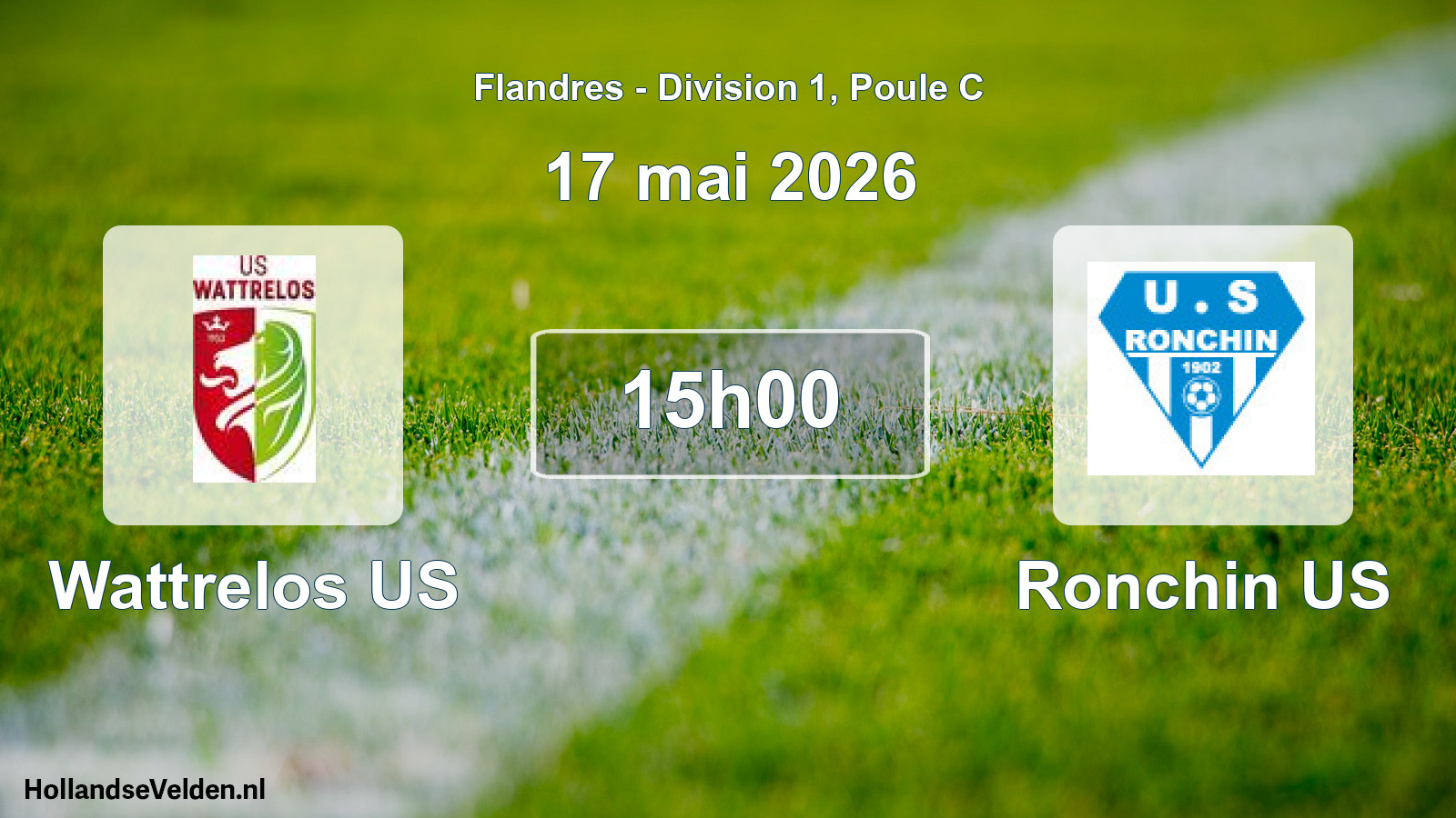 Geplande wedstrijd: Wattrelos US - Ronchin US (17 mei 2026)