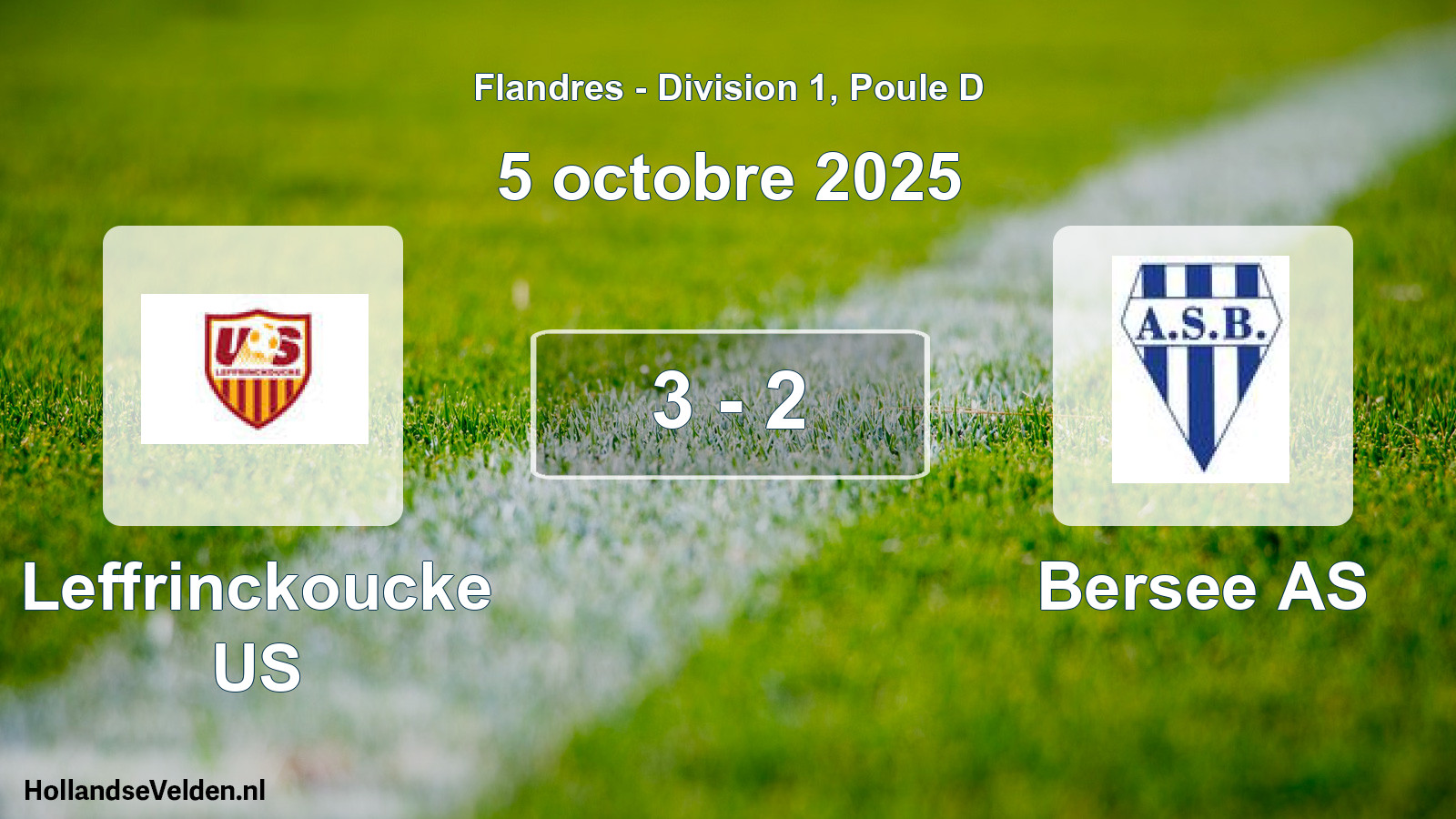 Match joué: Leffrinckoucke US - Bersee AS 3 - 2 (5 octobre 2025)