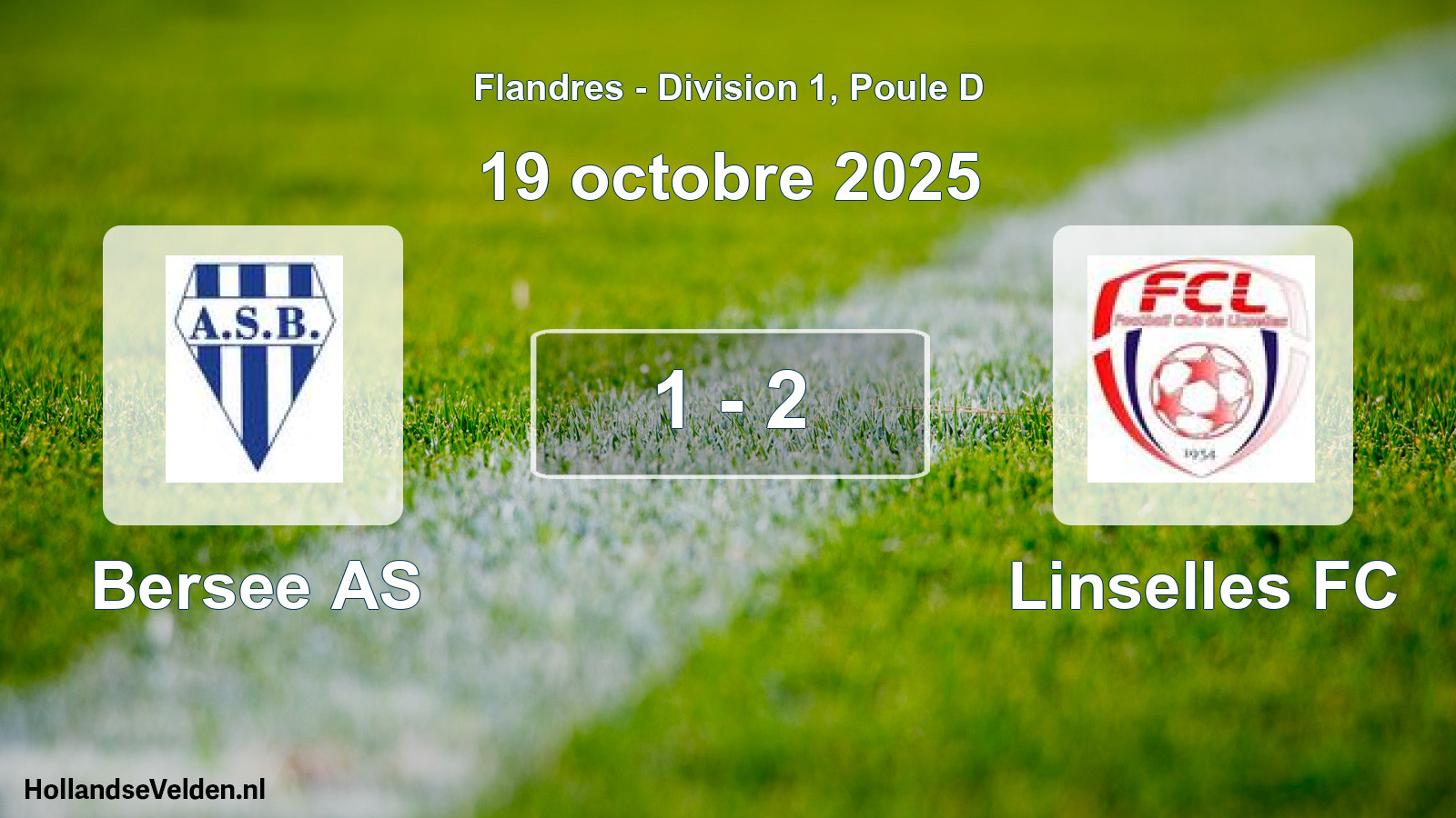 Match joué: Bersee AS - Linselles FC 1 - 2 (19 octobre 2025)
