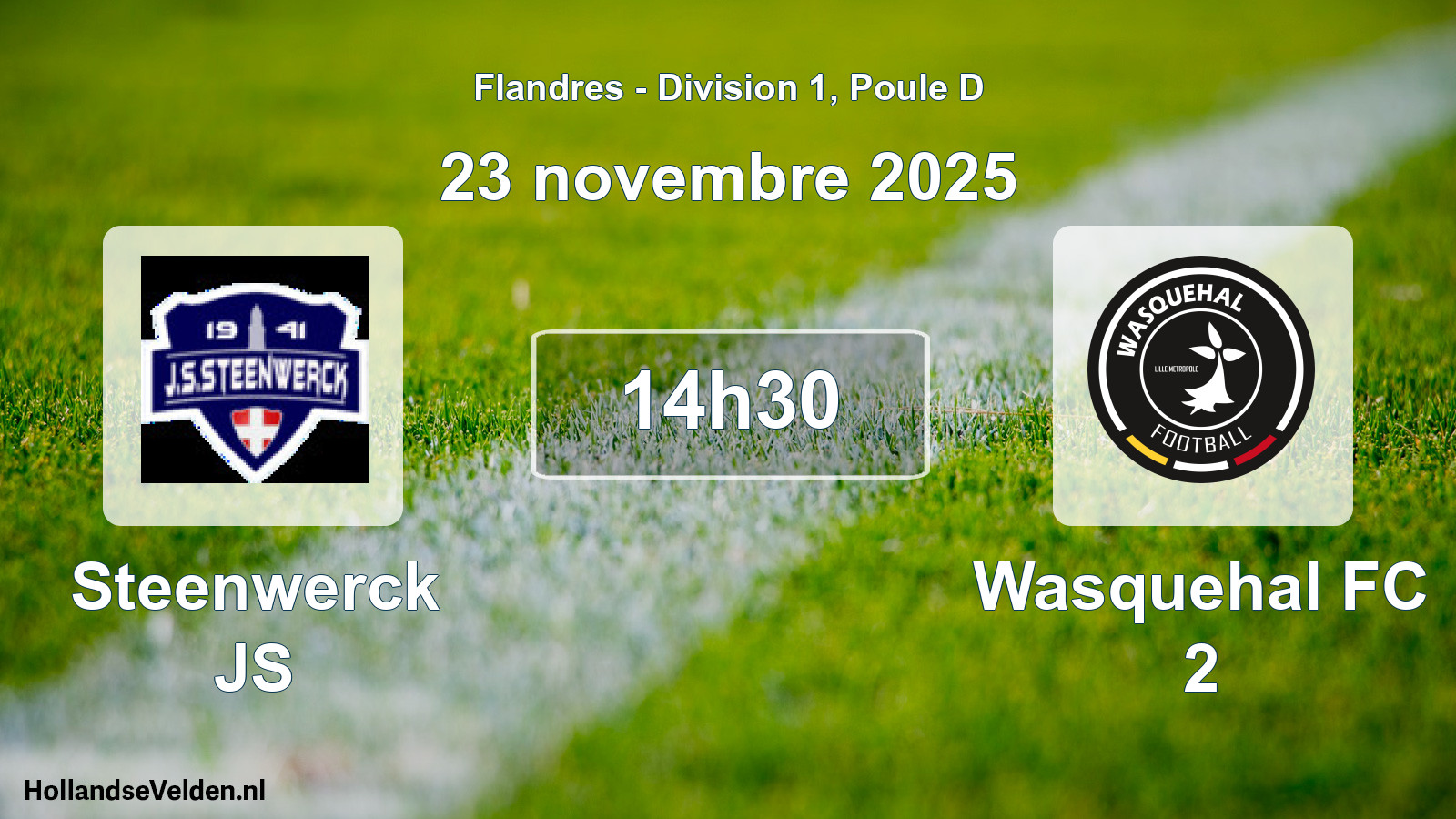 Geplande wedstrijd: Steenwerck JS - Wasquehal FC 2 (23 november 2025)