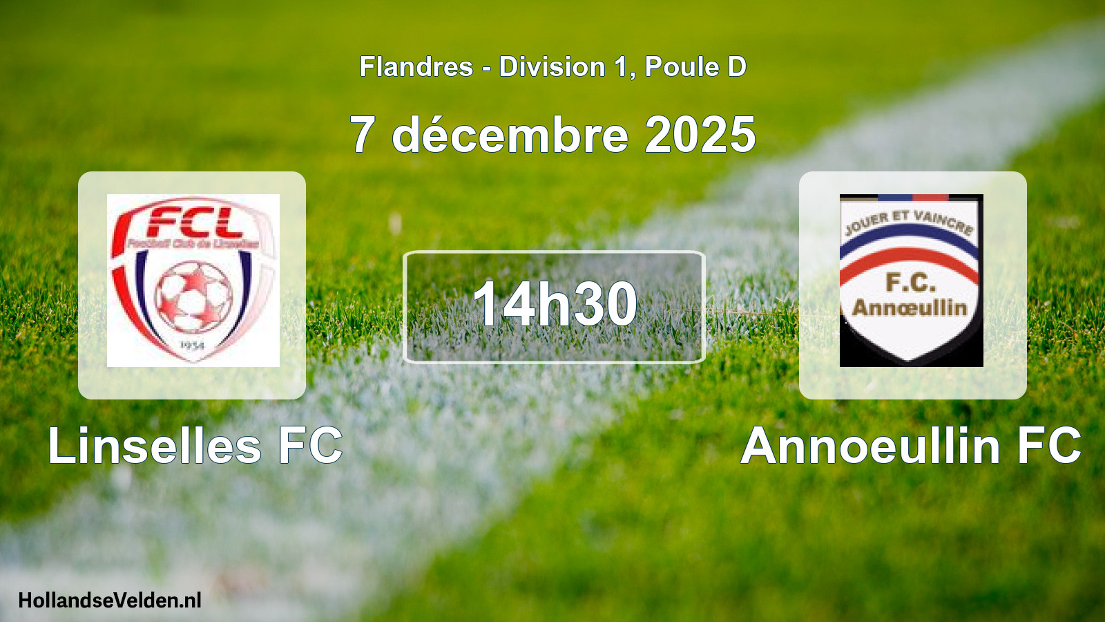 Geplande wedstrijd: Linselles FC - Annoeullin FC (7 december 2025)