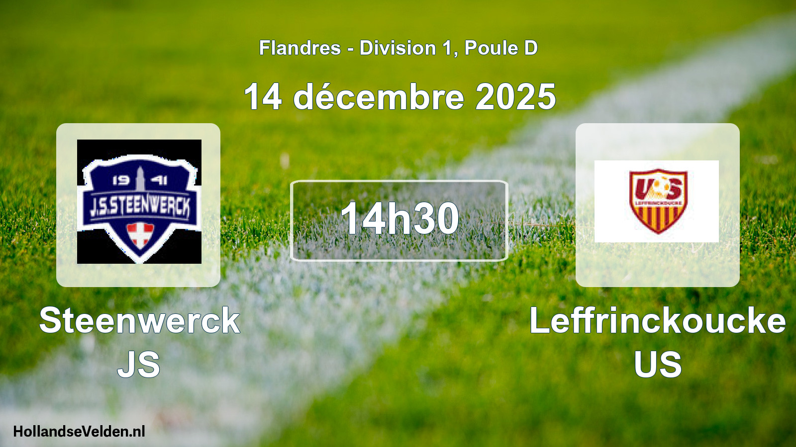 Match programmé: Steenwerck JS - Leffrinckoucke US (14 décembre 2025)