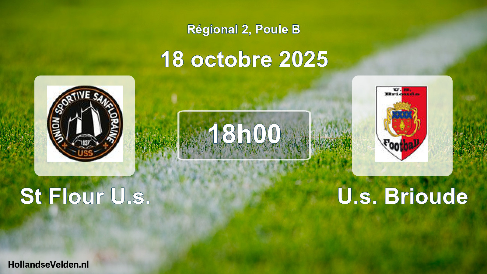 Geplande wedstrijd: St Flour U.s. - U.s. Brioude (18 octobre 2025)