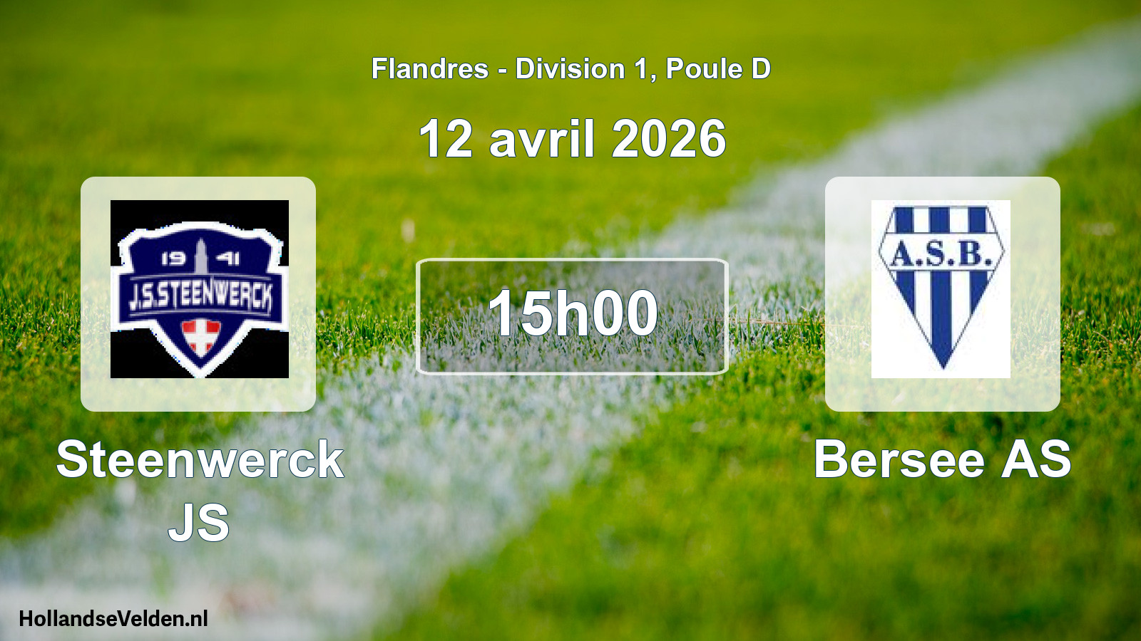 Match programmé: Steenwerck JS - Bersee AS (12 avril 2026)