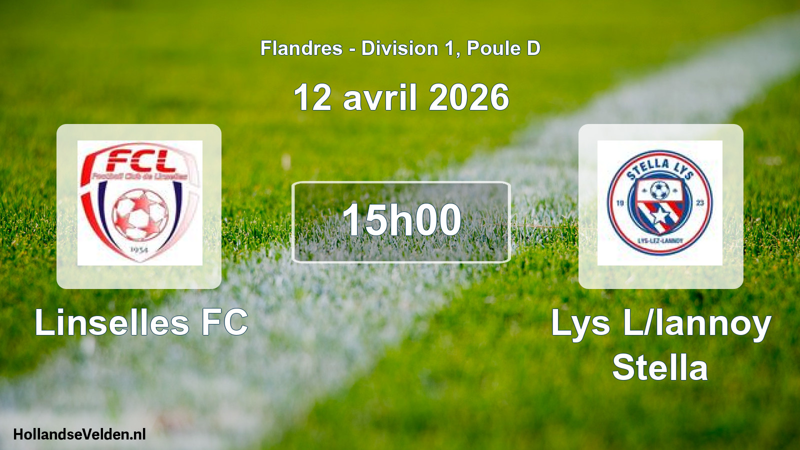 Scheduled Match: Linselles FC - Lys L/lannoy Stella (12 April 2026)