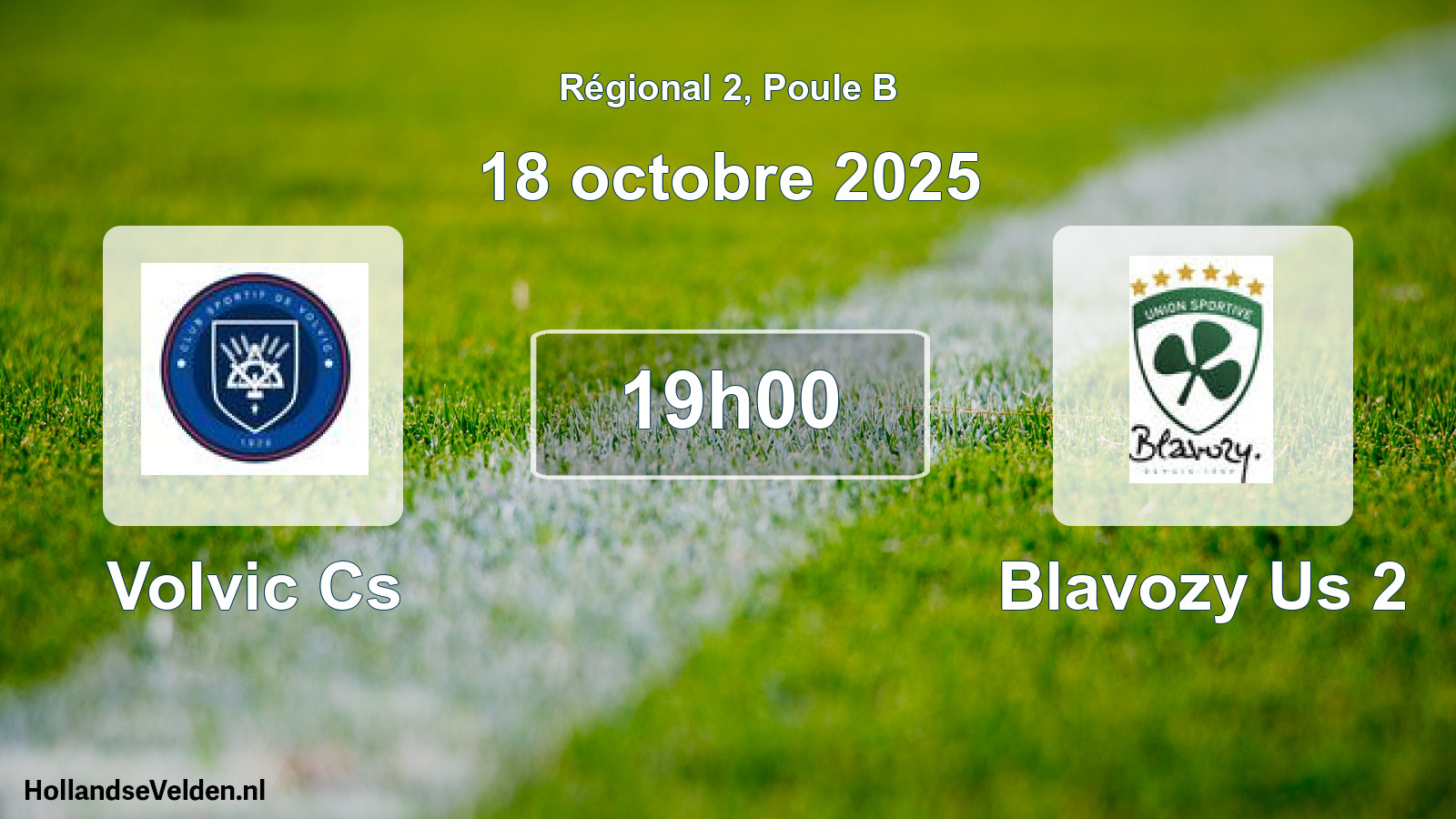 Geplande wedstrijd: Volvic Cs - Blavozy Us 2 (18 oktober 2025)