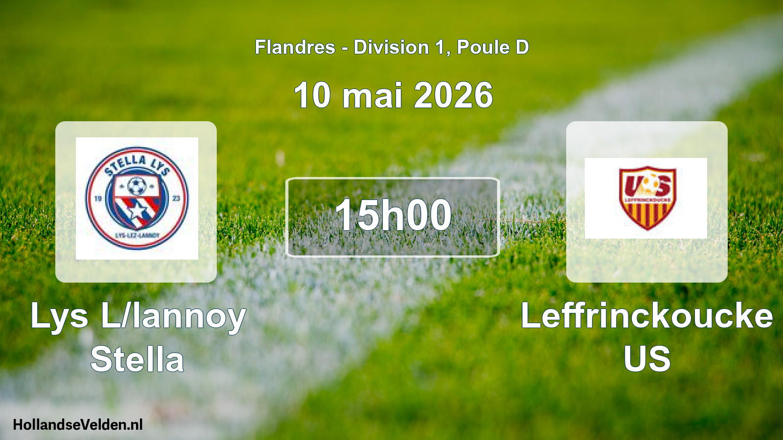 Match programmé: Lys L/lannoy Stella - Leffrinckoucke US (10 mai 2026)