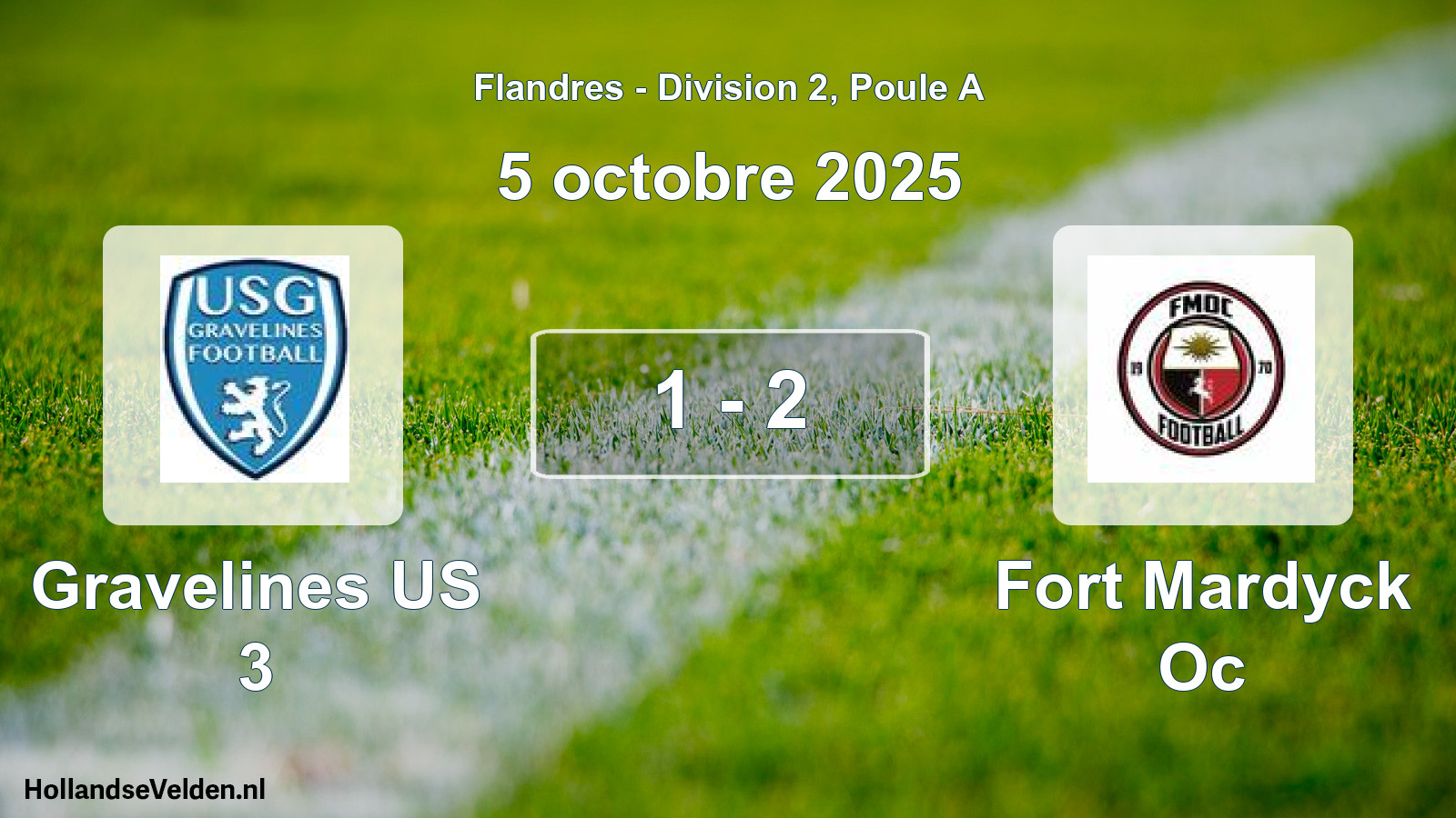 Match joué: Gravelines US 3 - Fort Mardyck Oc 1 - 2 (5 octobre 2025)