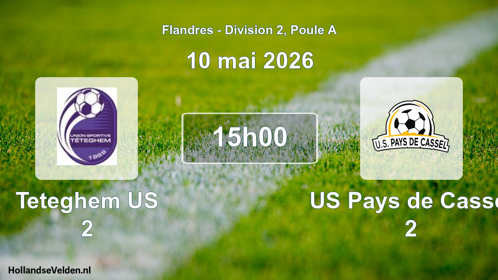Match programmé: Teteghem US 2 - US Pays de Cassel 2 (10 mai 2026)