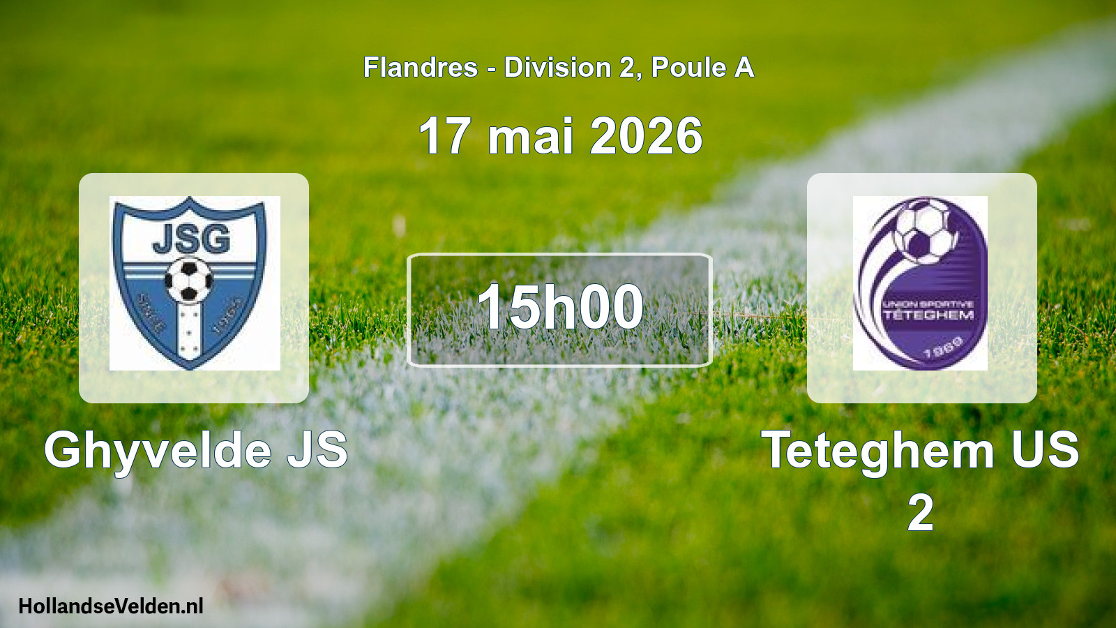 Match programmé: Ghyvelde JS - Teteghem US 2 (17 mai 2026)
