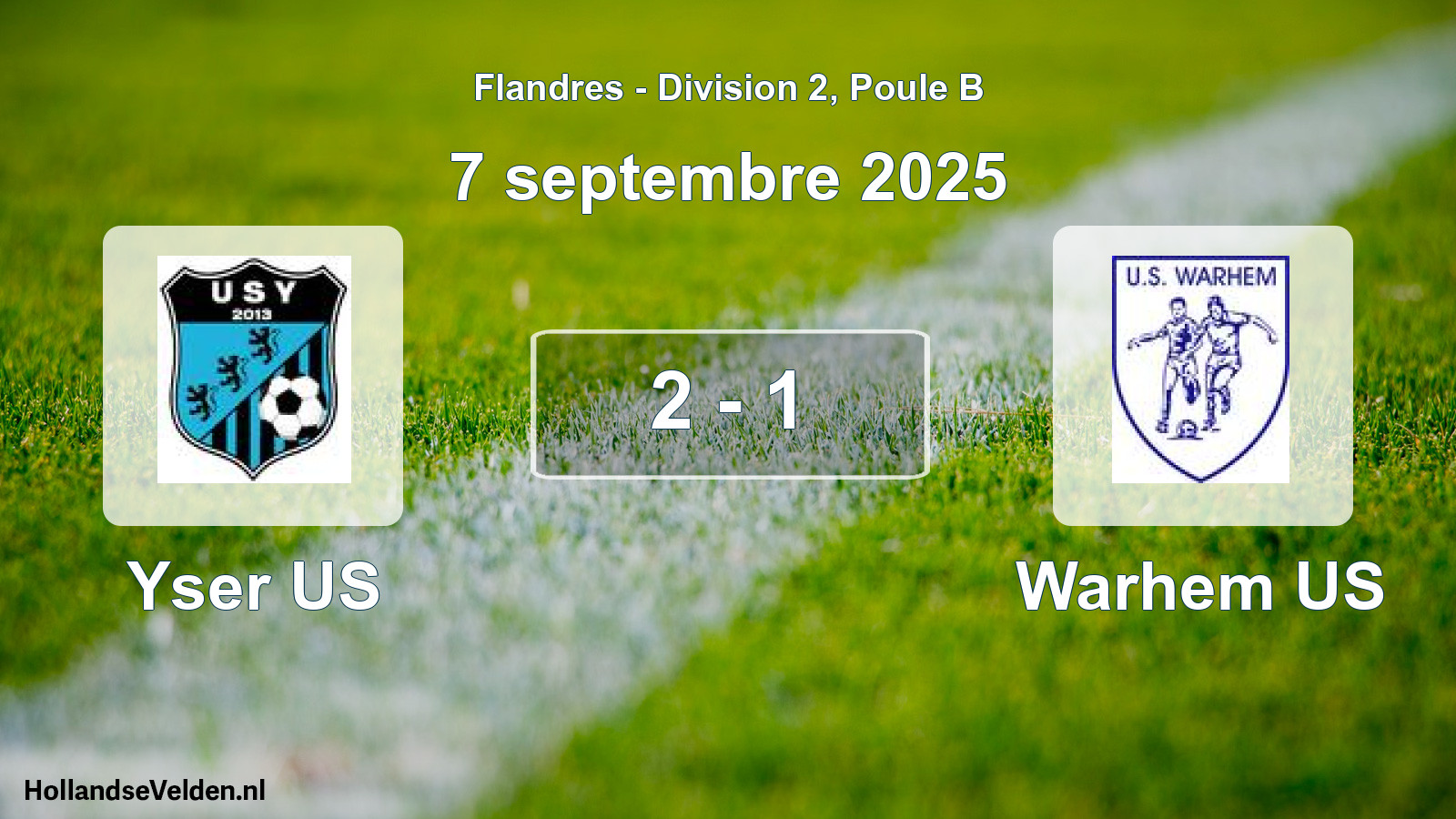 Match joué: Yser US - Warhem US 2 - 1 (7 septembre 2025)