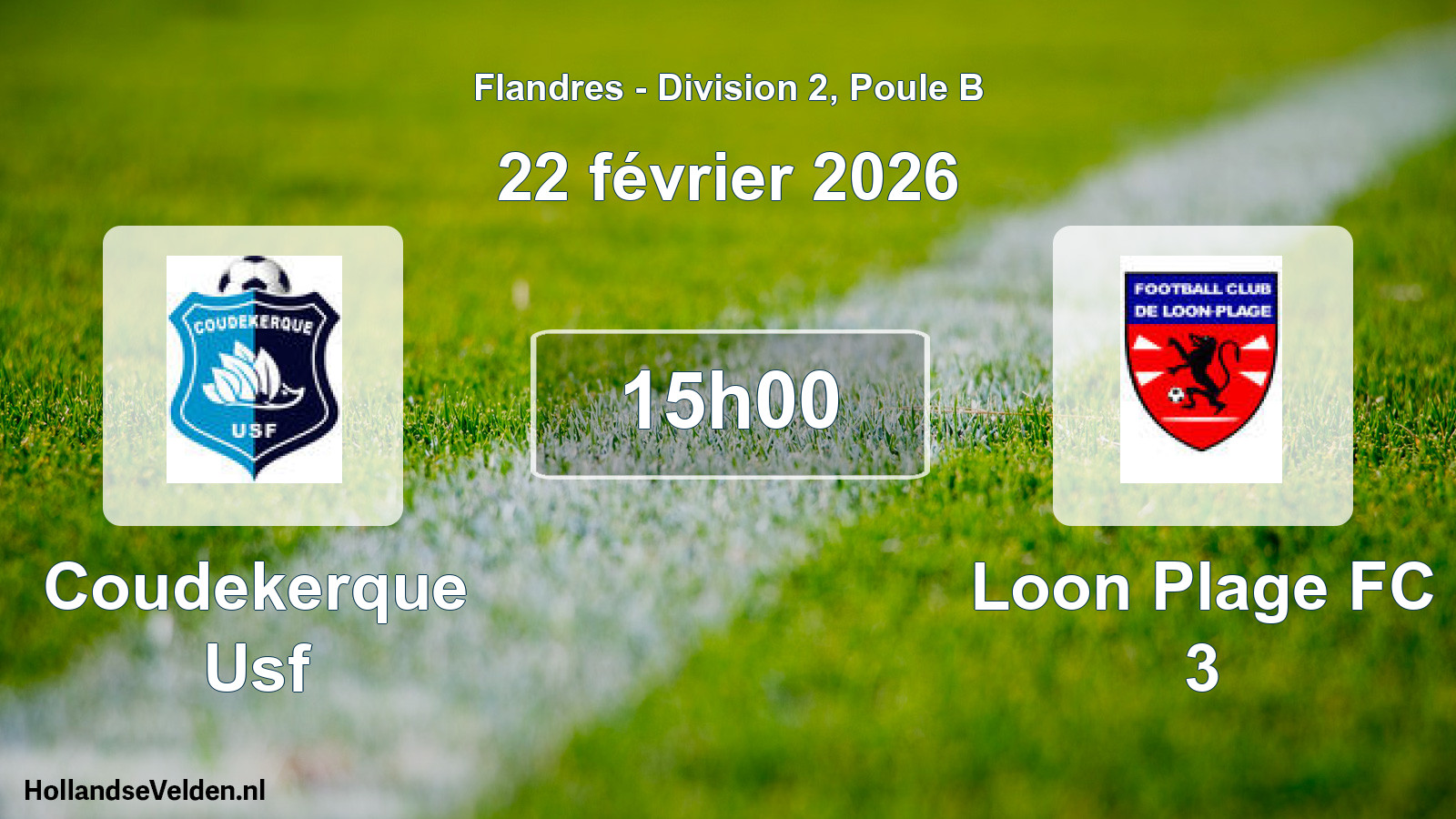Scheduled Match: Coudekerque Usf - Loon Plage FC 3 (22 February 2026)
