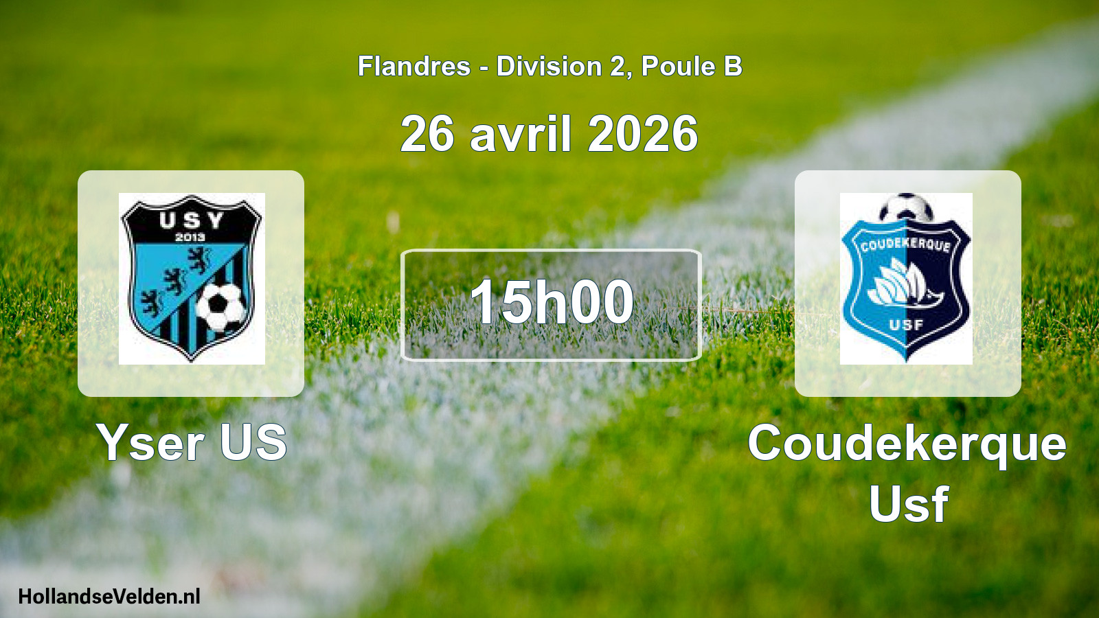 Scheduled Match: Yser US - Coudekerque Usf (26 April 2026)