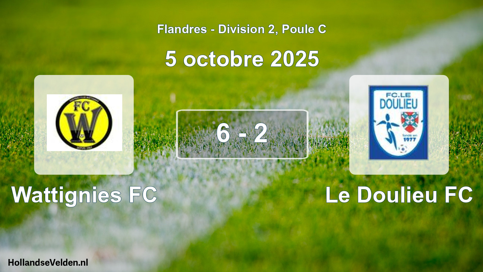 Match joué: Wattignies FC - Le Doulieu FC 6 - 2 (5 octobre 2025)