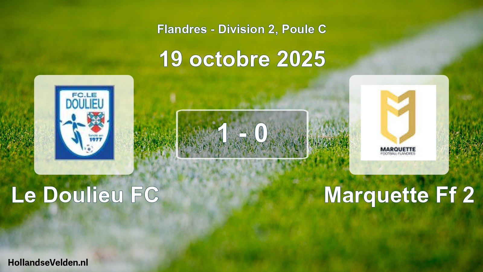 Total number of matches played: Le Doulieu FC - Marquette Ff 2 1 - 0 (19 October 2025)