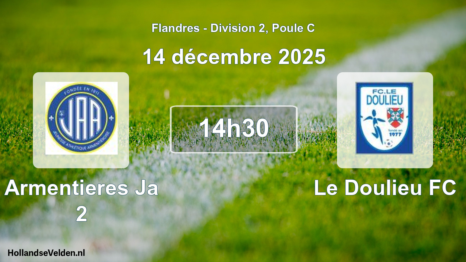 Scheduled Match: Armentieres Ja 2 - Le Doulieu FC (14 December 2025)