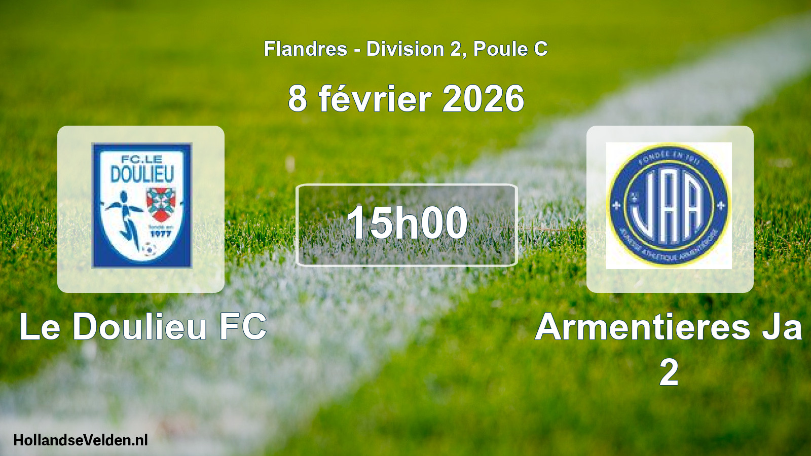 Scheduled Match: Le Doulieu FC - Armentieres Ja 2 (8 February 2026)
