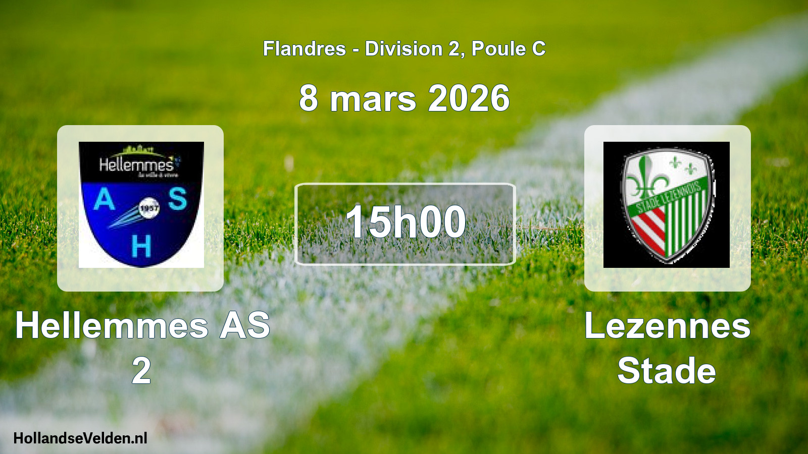 Scheduled Match: Hellemmes AS 2 - Lezennes Stade (8 March 2026)
