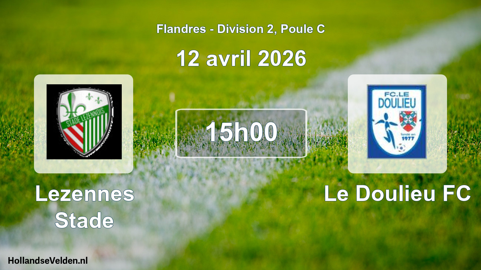 Geplande wedstrijd: Lezennes Stade - Le Doulieu FC (12 april 2026)
