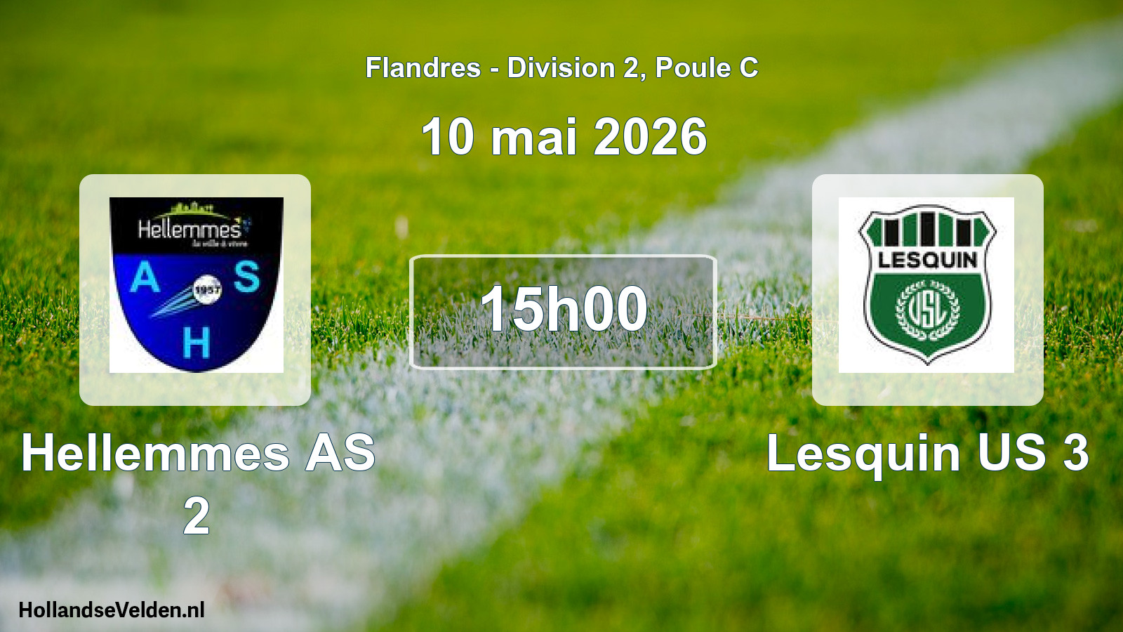 Scheduled Match: Hellemmes AS 2 - Lesquin US 3 (10 May 2026)