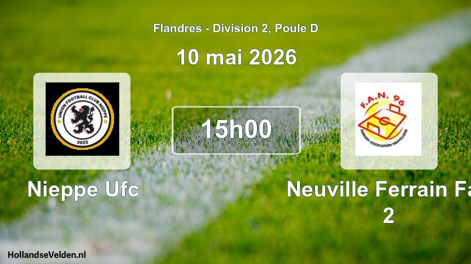 Geplande wedstrijd: Nieppe Ufc - Neuville Ferrain Fan 2 (10 mei 2026)